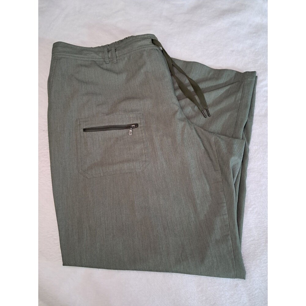 NEW Adar Heather Green Pro Modern Athletic Women Scrub Pants Size 3XL